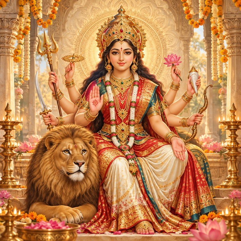 Durga Mata devotional artwork