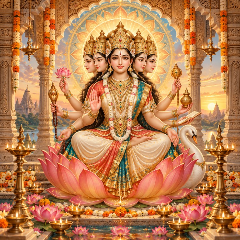 Gayatri Mata devotional artwork