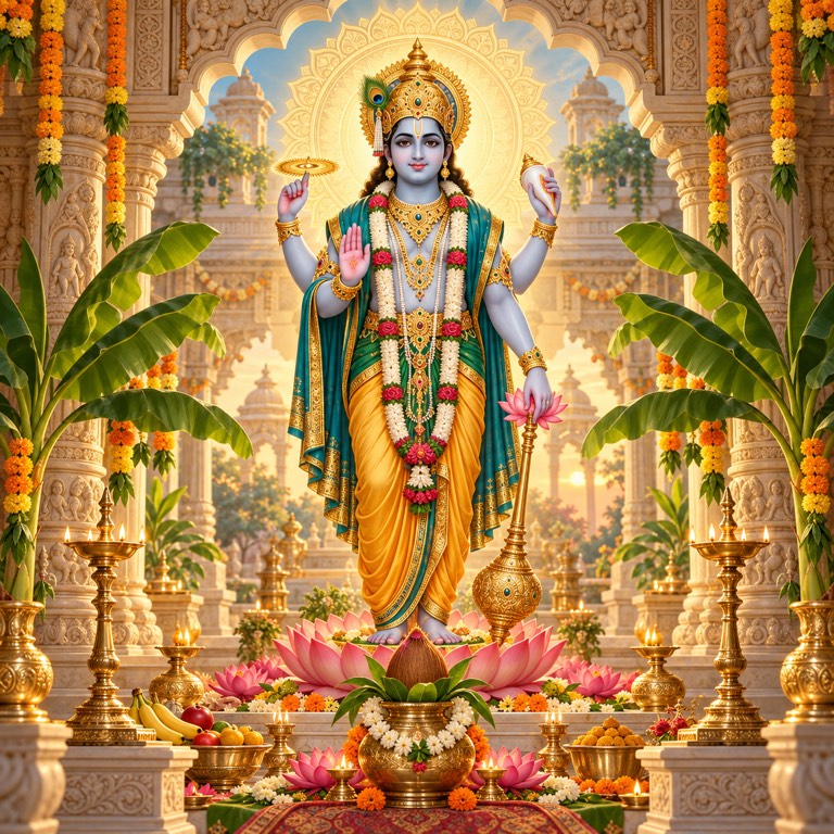 Satyanarayan Bhagwan devotional artwork