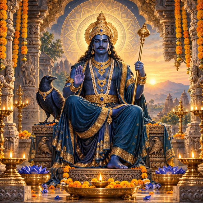 Shani Dev devotional artwork
