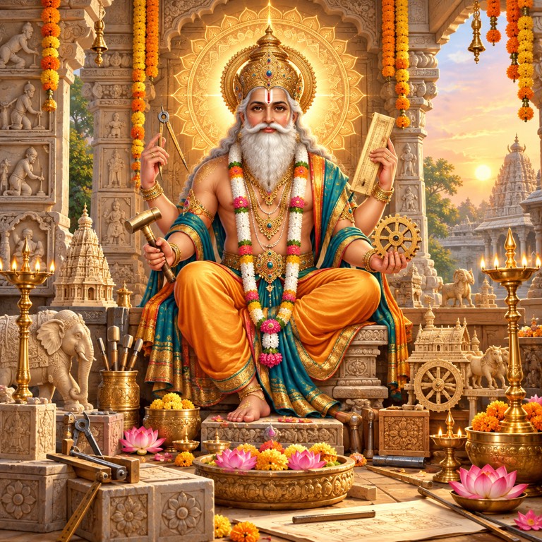Vishwakarma Bhagwan devotional artwork