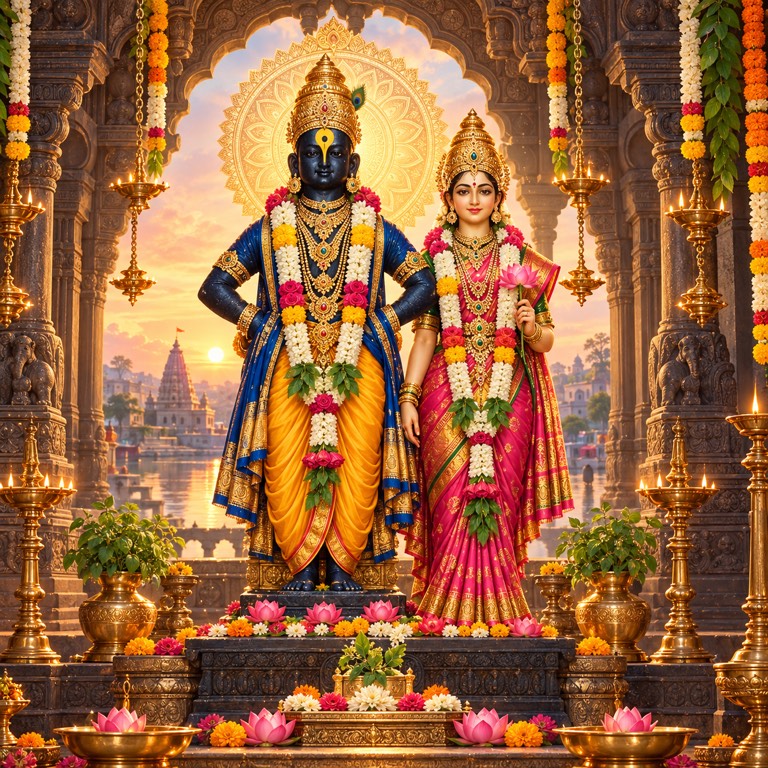 Vitthal Rukmini devotional artwork